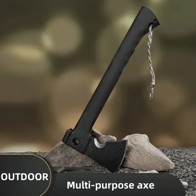 Doom Blade Camping Hatchet With Serrated Saw And Fire Starter