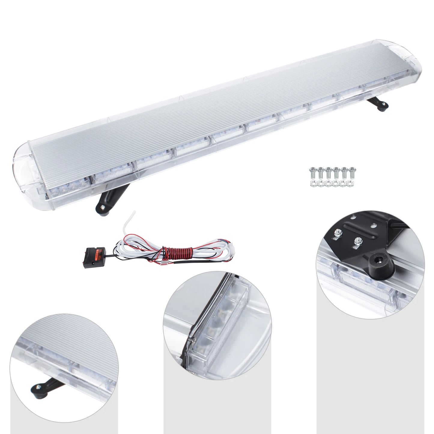 High Visibility 96LED 360 Degree IP65 Waterproof Emergency Strobe Light Bar