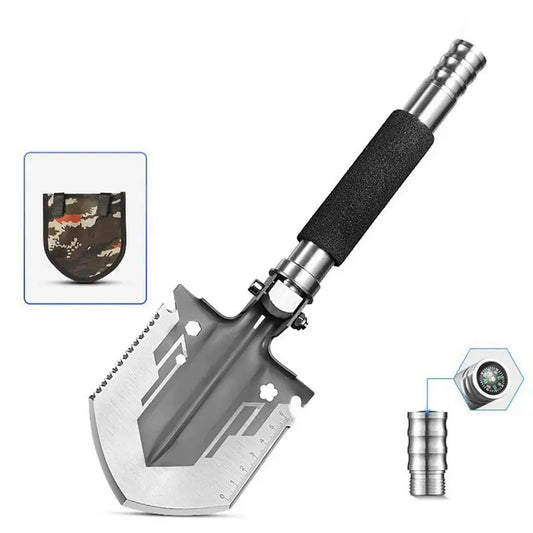 Survival Shovel Multitool Folding Shovel With Compass Camping Axe