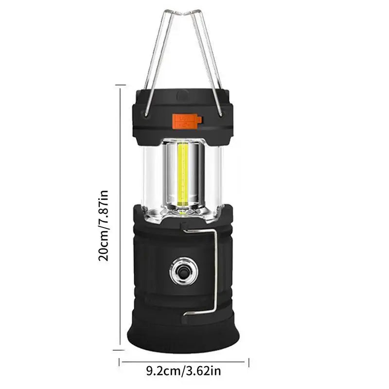 Rechargeable Solar Camping Lantern 1200mAh Hand Crank Emergency Light