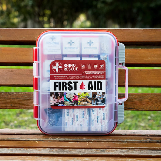 Rhino Rescue 350 Piece All Purpose First Aid Kit OSHA