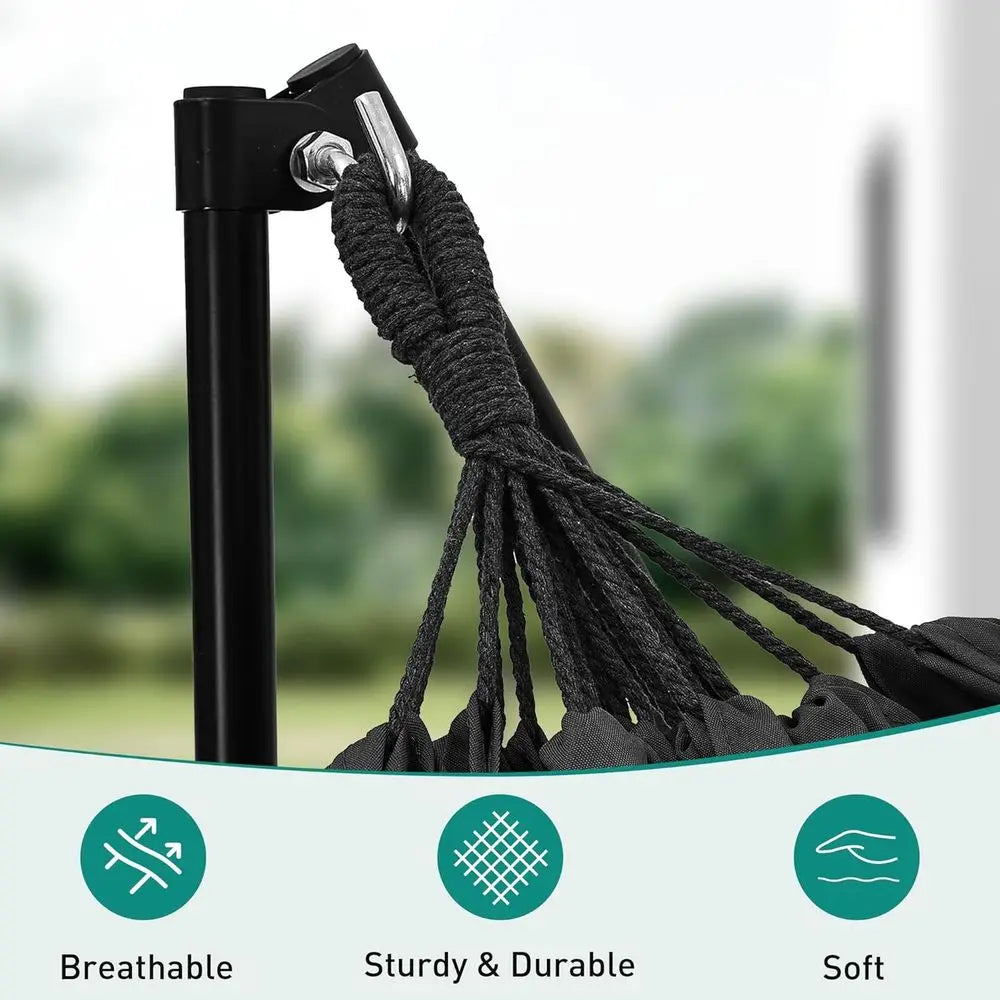 Hammock With Adjustable Stand 2 In 1 Hammock And Swinging Chair