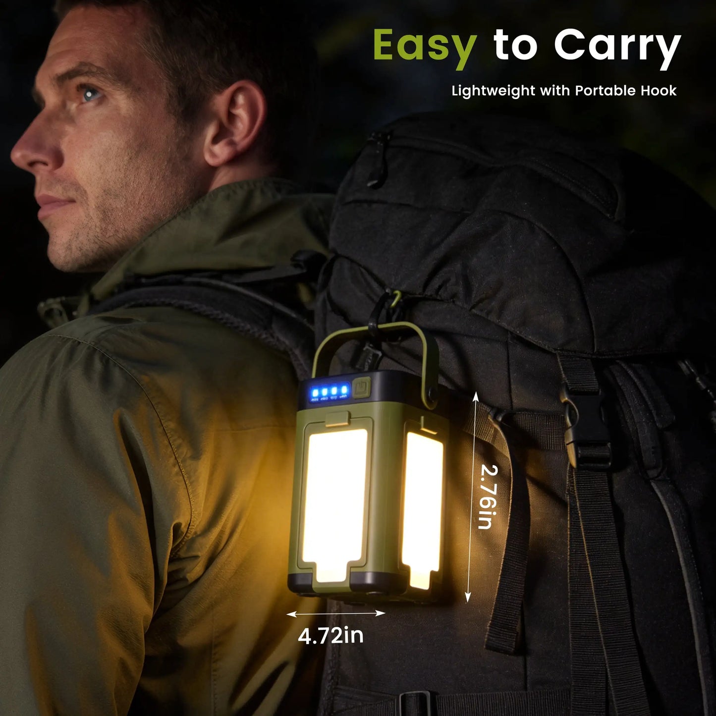 RELOIVE LED Camping Lantern IPX4 Waterproof Solar Powered 6 Modes