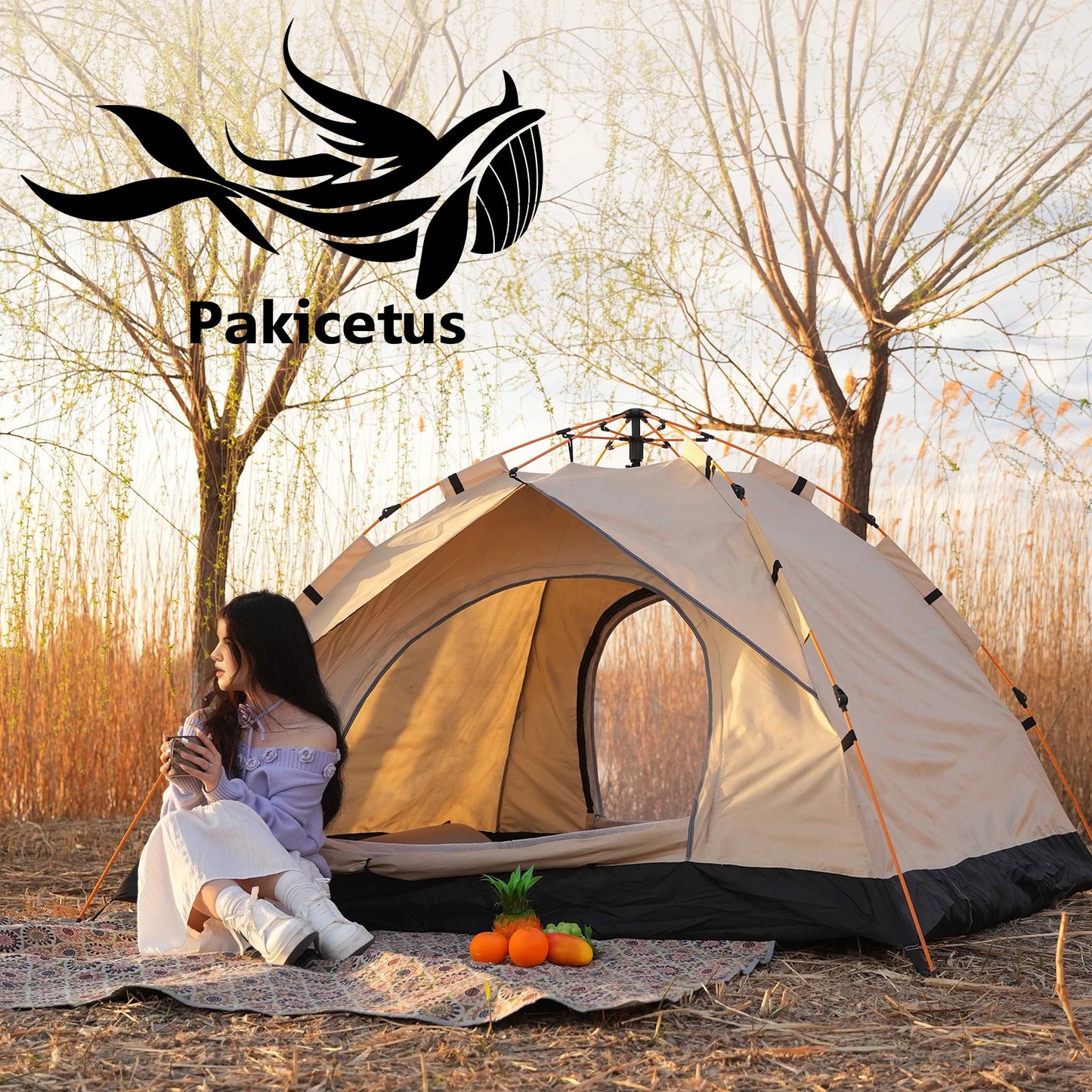 Pakicetus Three Four Person Windproof Easy Setup Camping Tent