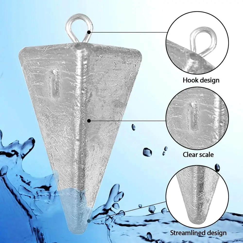 Ocean Saltwater Surf Fishing Pyramid Sinkers Kit for Tackle