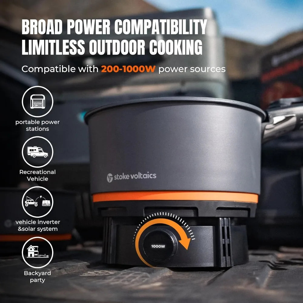 Nomad Cooking System Electric Camping Stove 200-1000W With Pan