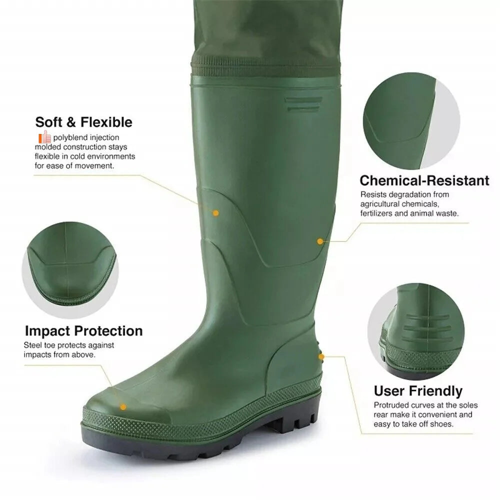 Night Cat Chest Wader Waterproof Unisex Fishing and Hunting Gear