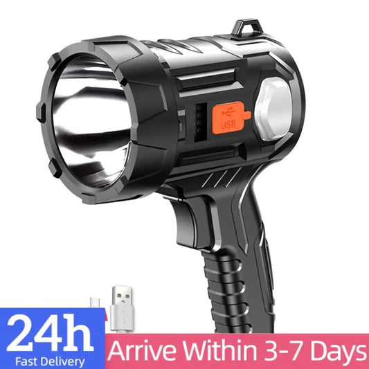 APWIKOGER LED Flashlight Type C USB Rechargeable Waterproof Torch 1800mAh