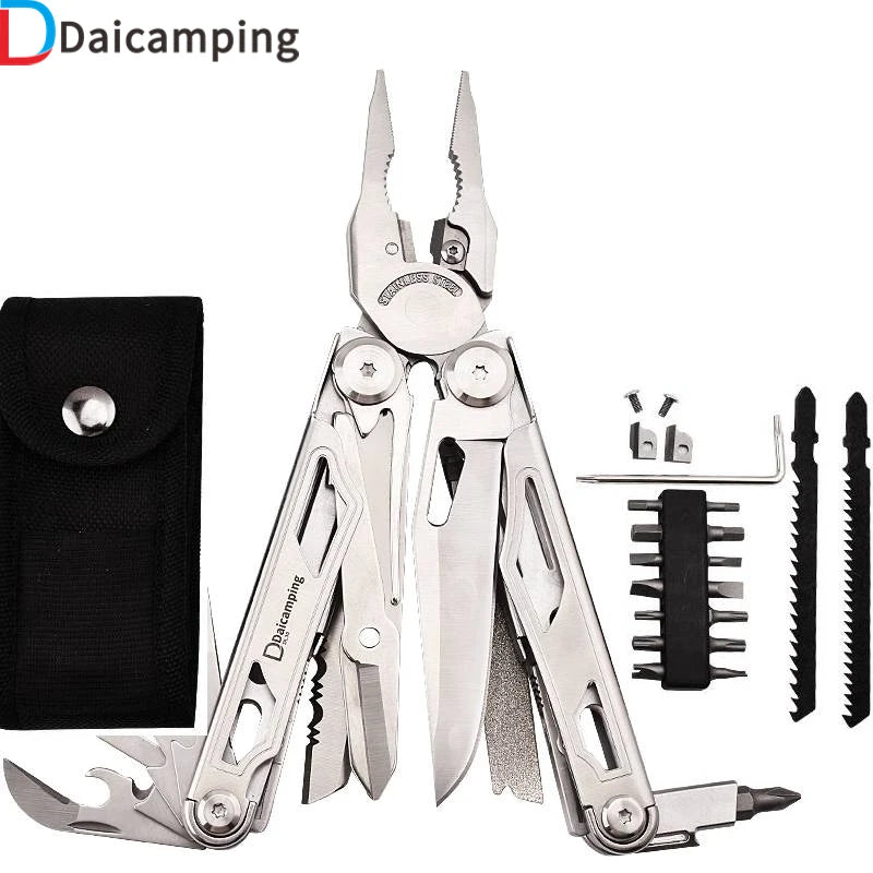 Daicamping DL30 Multitool Set Folding Pliers Scissors EDC Survival Tool