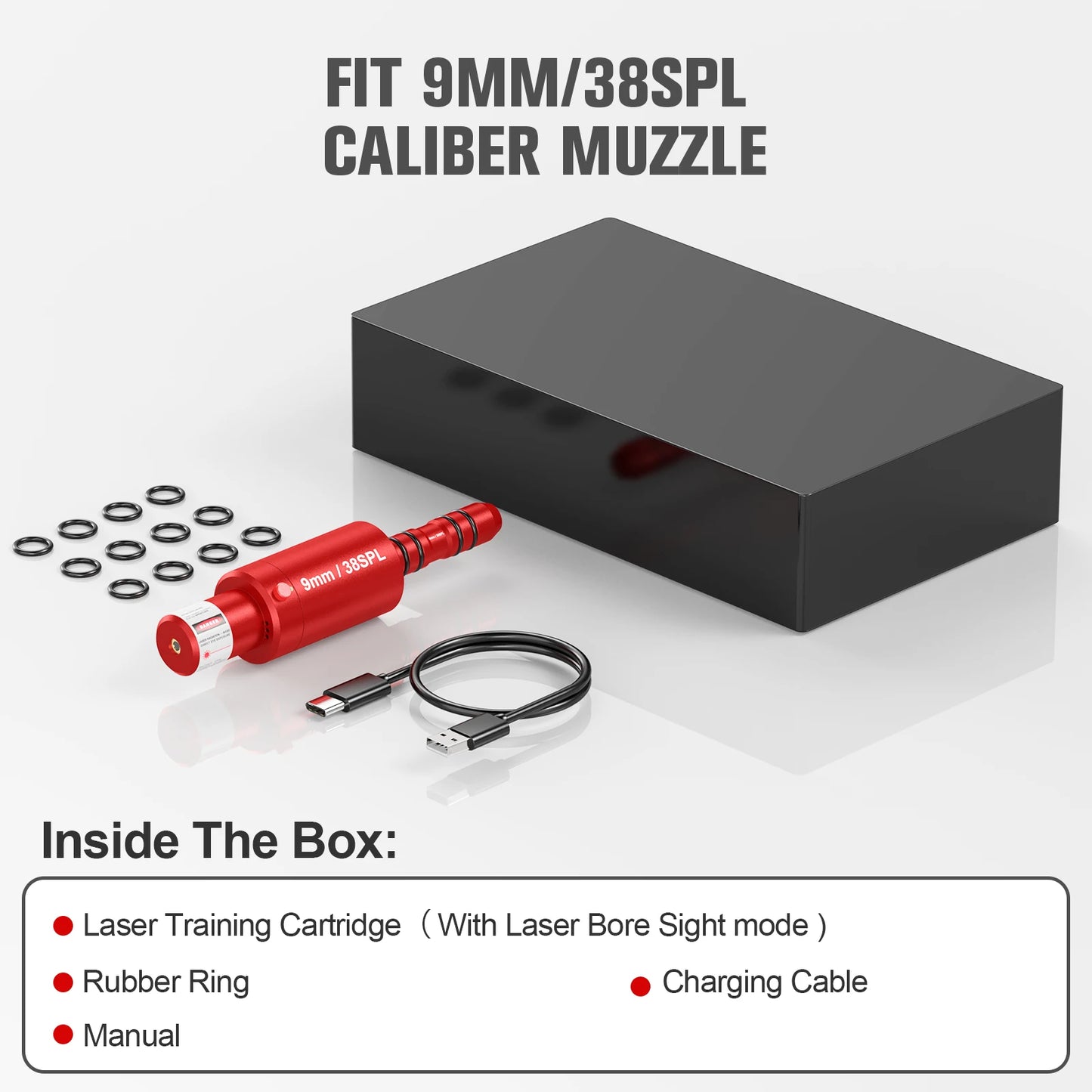 Dual Purpose 9mm 38SPL Laser Trainer With Smart Feedback Rechargeable