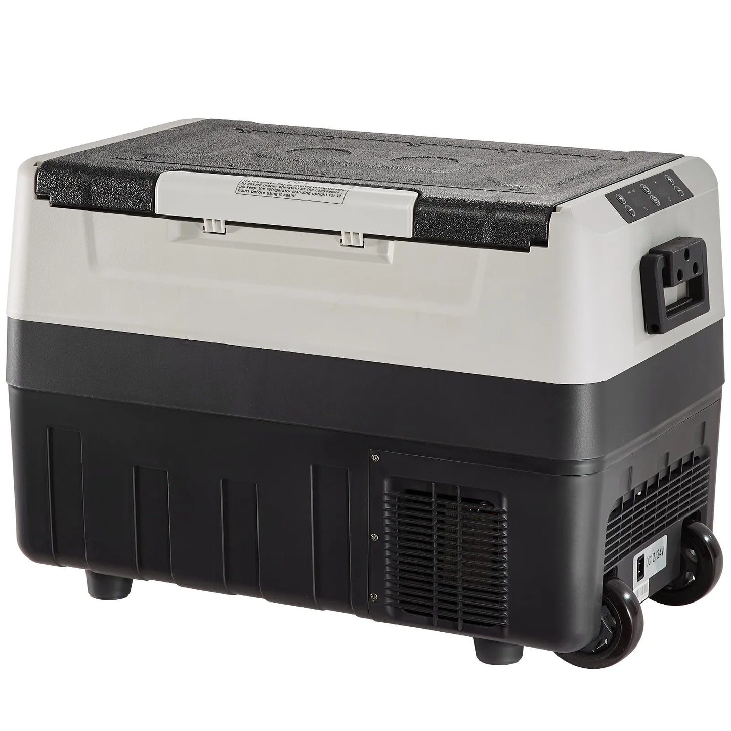 Portable Electric Car Refrigerator With Wheel Compressor Freezer