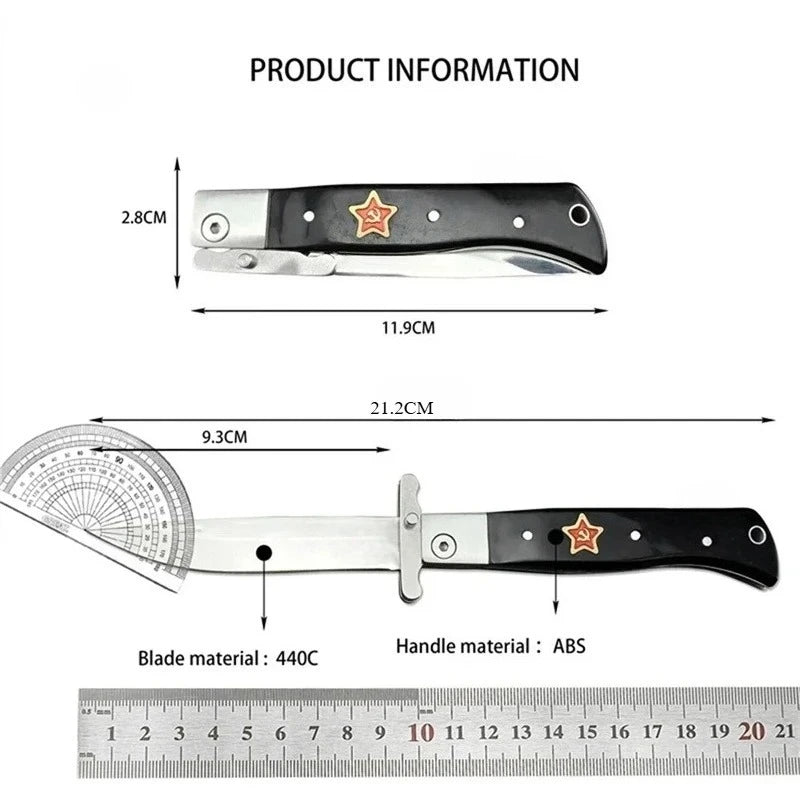 DIY Supplies Stainless Steel Folding Pocket Knife For Outdoor Camping