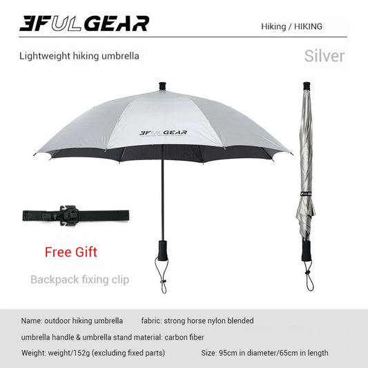 3 F UL GEAR Hiking Umbrella Carbon Fiber Ultralight Rainproof