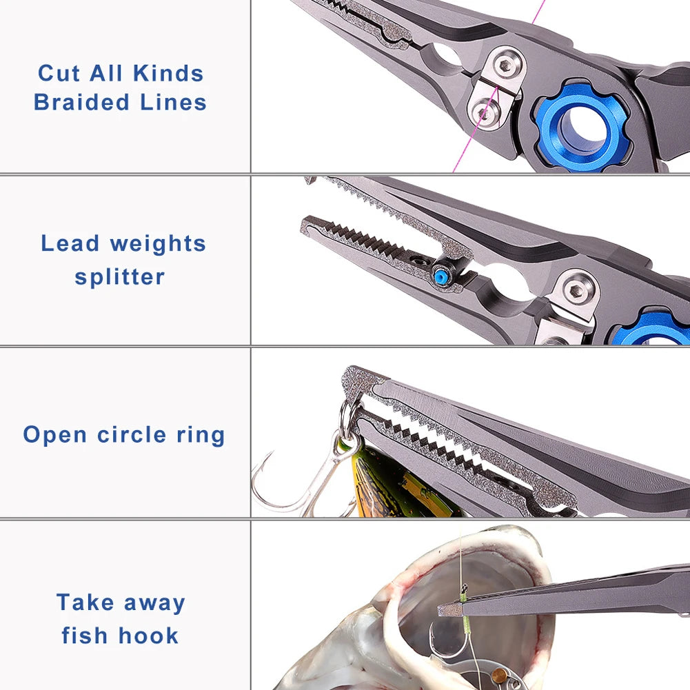 Shunmaii Fishing Pliers Wire Cutter Braid Line Trimmer