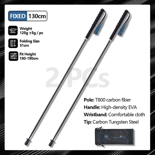 OKHEALING Carbon Fiber Trekking Poles E1 Telescopic