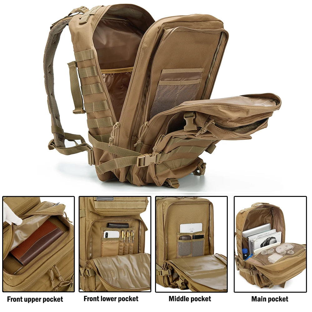 ReFire Gear Tactical Backpack Molle Pack for Trekking and Camping