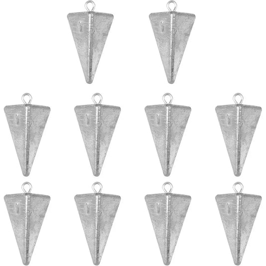 Ocean Saltwater Surf Fishing Pyramid Sinkers Kit for Tackle