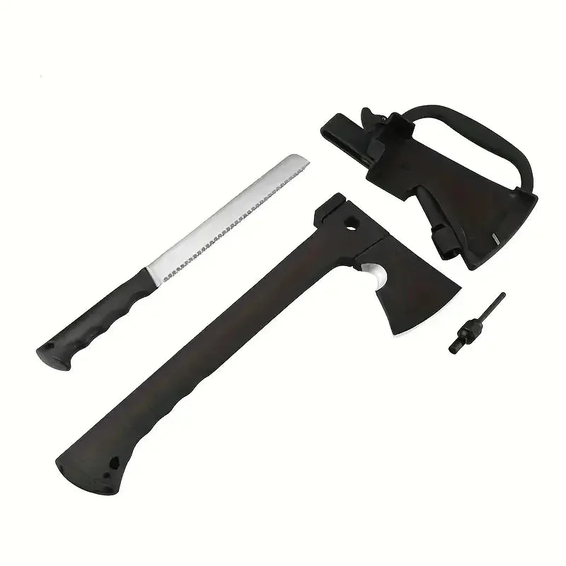 Doom Blade Camping Hatchet With Serrated Saw And Fire Starter