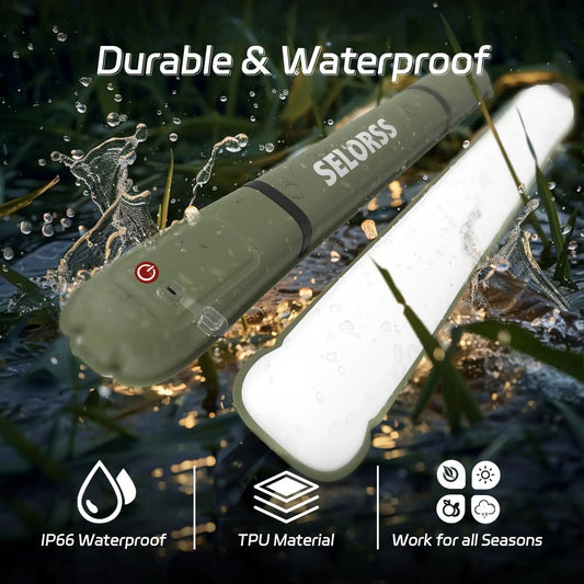 Selorss Rechargeable Portable Camping Light 2000mAh Waterproof Tent Lamp