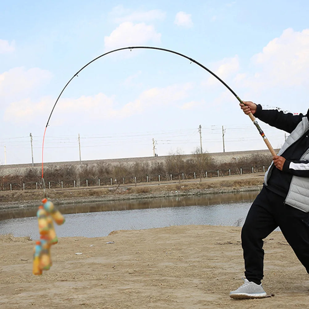 VKTECH Carbon Fiber Telescopic Fishing Rod 1-6lb Power