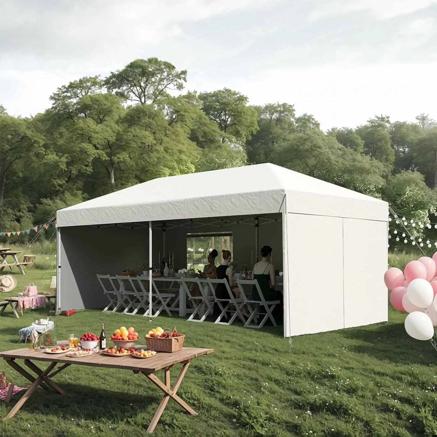 Pop Up Canopy Tent With Oxford Fabric And Sidewalls